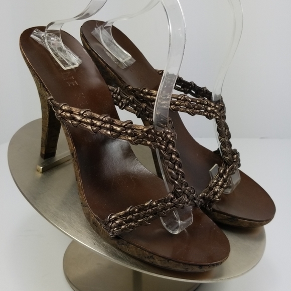 Anne Klein Shoes - ANNE KLEIN HIGH HEEL BRAIDED SANDALS